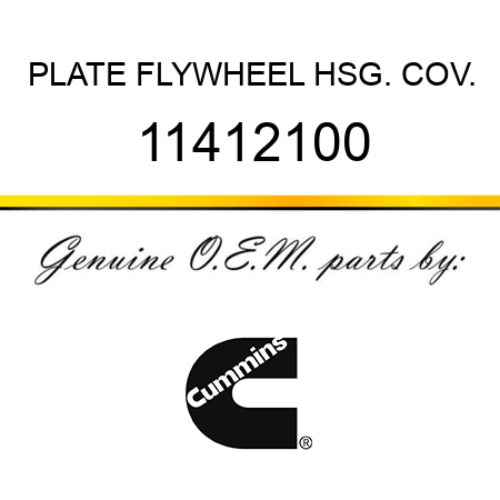 PLATE, FLYWHEEL HSG. COV. 11412100