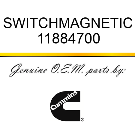 SWITCH,MAGNETIC 11884700