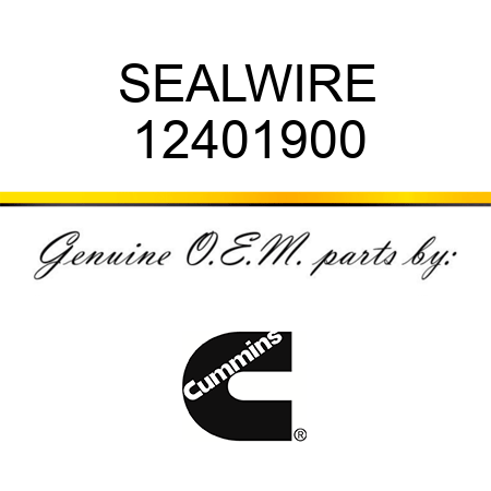 SEAL,WIRE 12401900