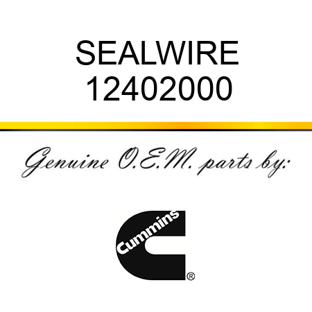 SEAL,WIRE 12402000