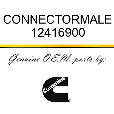 CONNECTOR,MALE 12416900