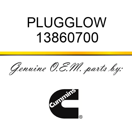 PLUG,GLOW 13860700