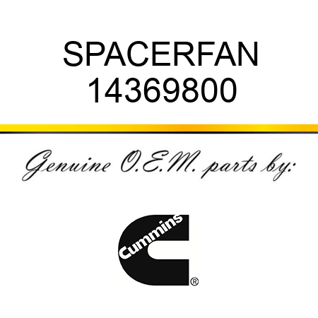 SPACER,FAN 14369800