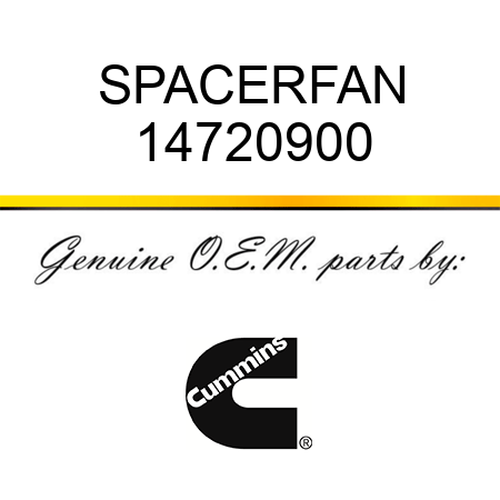 SPACER,FAN 14720900