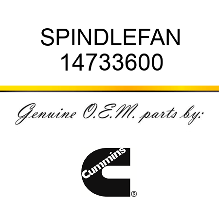 SPINDLE,FAN 14733600