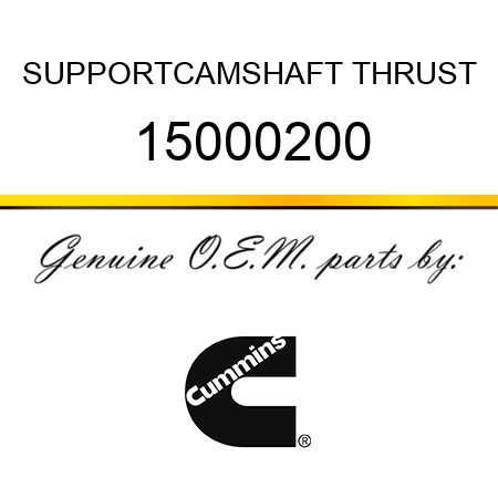 SUPPORT,CAMSHAFT THRUST 15000200