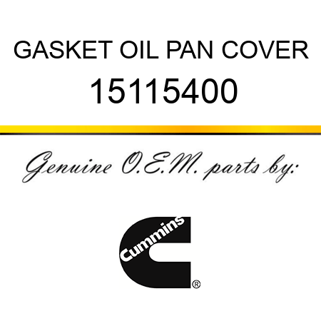 GASKET, OIL PAN COVER 15115400