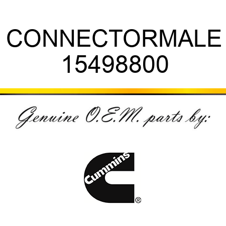 CONNECTOR,MALE 15498800