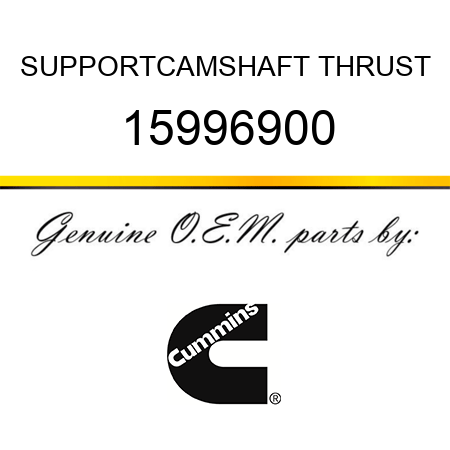 SUPPORT,CAMSHAFT THRUST 15996900