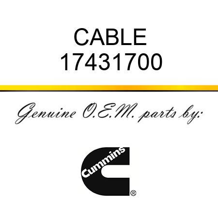CABLE 17431700
