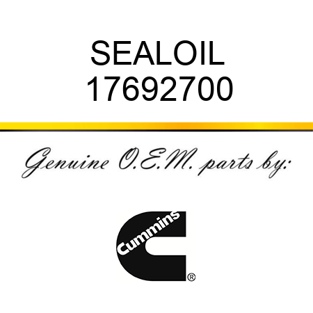 SEAL,OIL 17692700