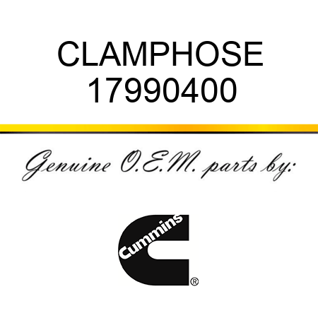 CLAMP,HOSE 17990400