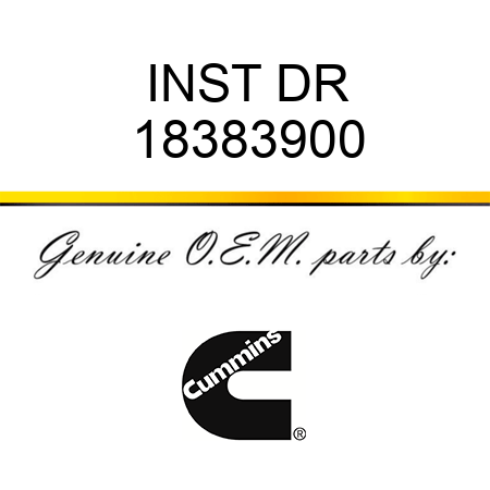 INST DR 18383900