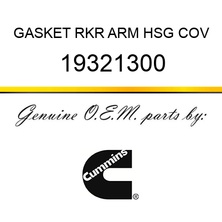 GASKET, RKR ARM HSG COV 19321300