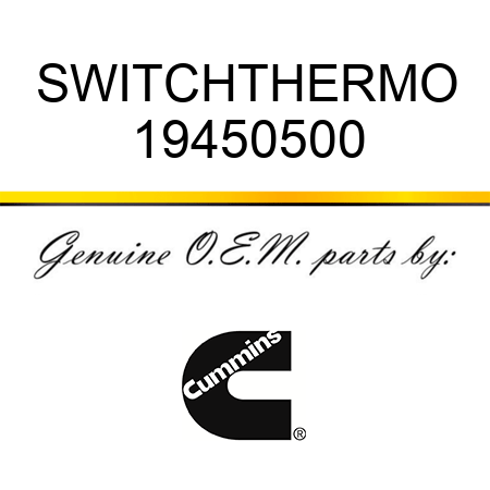 SWITCH,THERMO 19450500