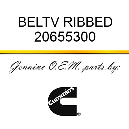 BELT,V RIBBED 20655300