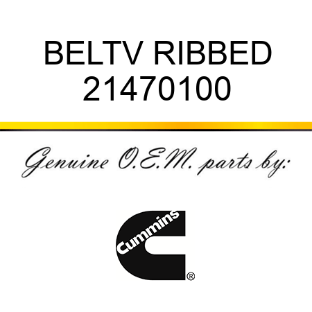 BELT,V RIBBED 21470100