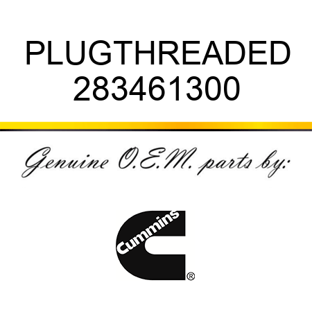 PLUG,THREADED 283461300