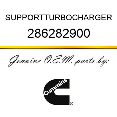 SUPPORT,TURBOCHARGER 286282900