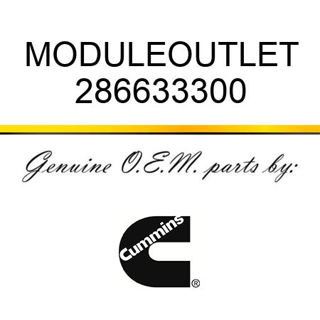 MODULE,OUTLET 286633300