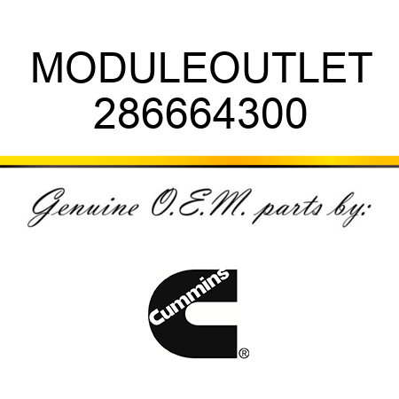 MODULE,OUTLET 286664300