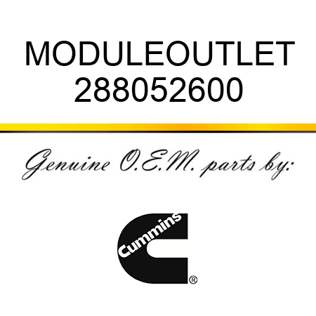 MODULE,OUTLET 288052600