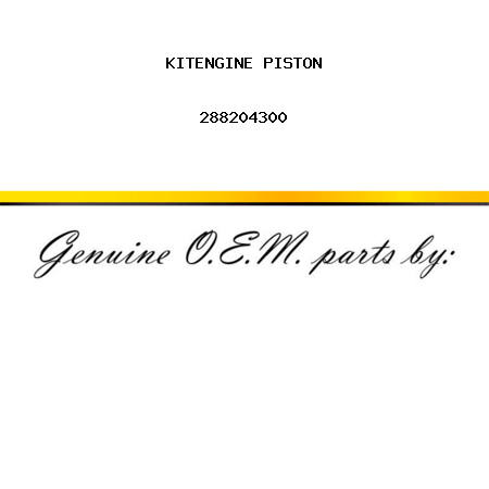 KIT,ENGINE PISTON 288204300