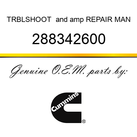 TRBLSHOOT & REPAIR MAN 288342600