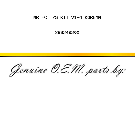 MR FC T/S KIT V1-4 KOREAN 288349300