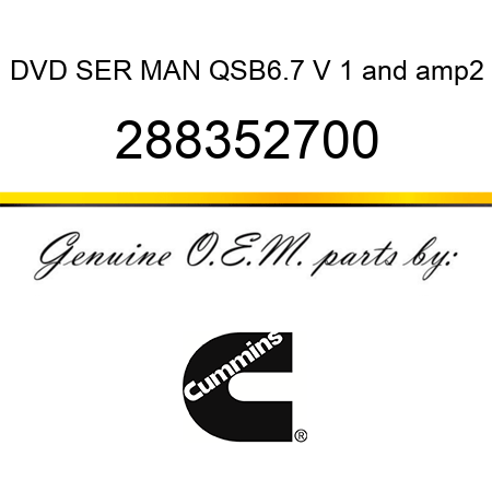 DVD SER MAN QSB6.7 V 1&amp2 288352700