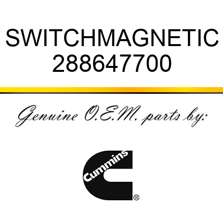 SWITCH,MAGNETIC 288647700