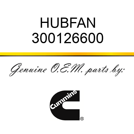 HUB,FAN 300126600