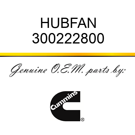 HUB,FAN 300222800
