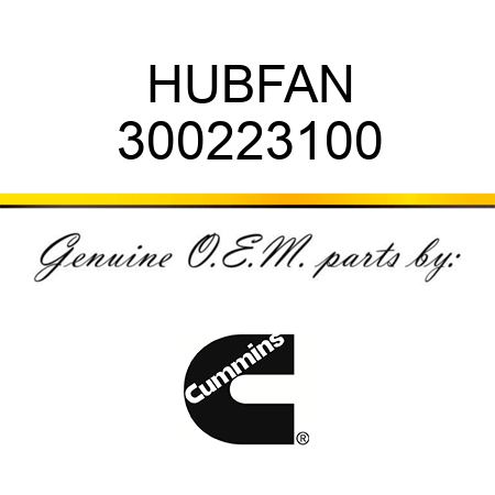 HUB,FAN 300223100