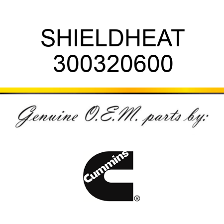 SHIELD,HEAT 300320600