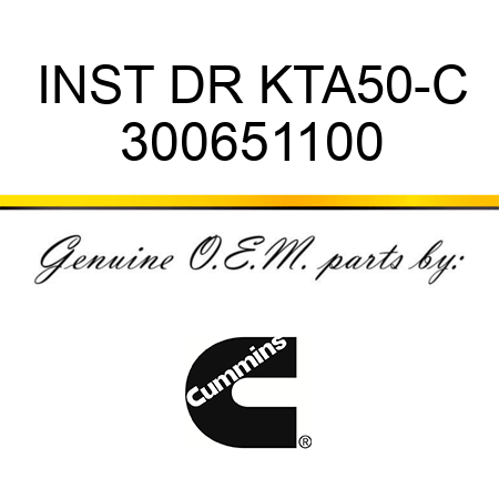 INST DR KTA50-C 300651100