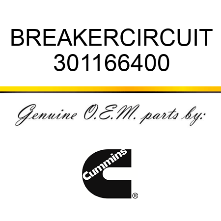 BREAKER,CIRCUIT 301166400