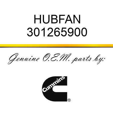 HUB,FAN 301265900
