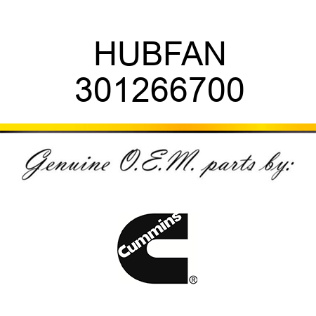 HUB,FAN 301266700