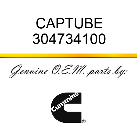 CAP,TUBE 304734100