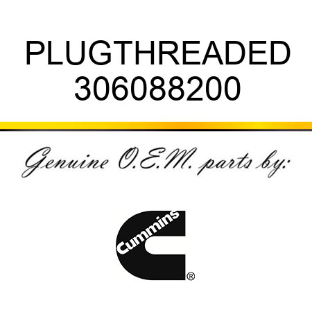 PLUG,THREADED 306088200