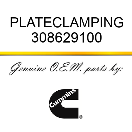 PLATE,CLAMPING 308629100