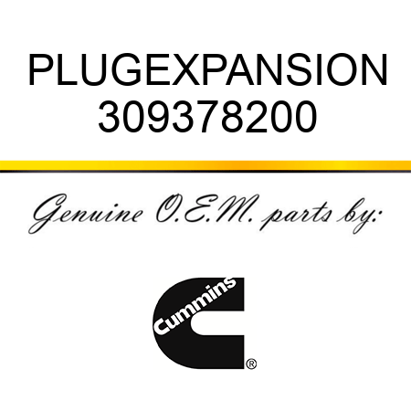 PLUG,EXPANSION 309378200