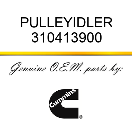 PULLEY,IDLER 310413900