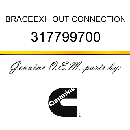 BRACE,EXH OUT CONNECTION 317799700