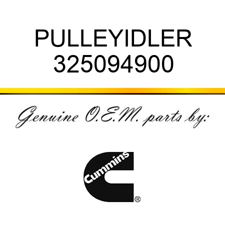 PULLEY,IDLER 325094900