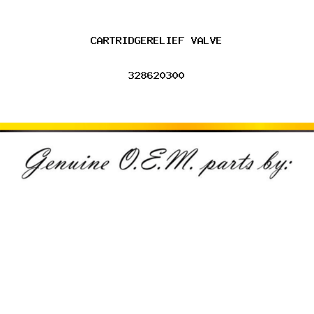 CARTRIDGE,RELIEF VALVE 328620300