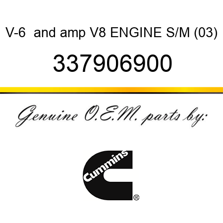 V-6 & V8 ENGINE S/M (03) 337906900