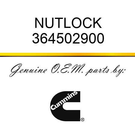 NUT,LOCK 364502900