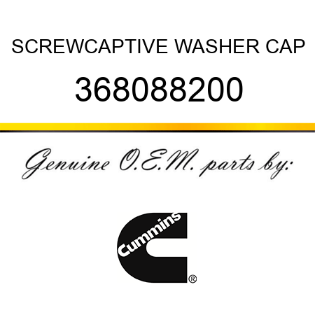 SCREW,CAPTIVE WASHER CAP 368088200